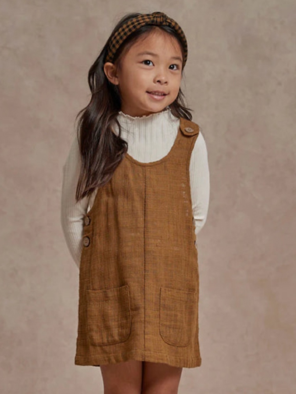Rylee + cru cotton gauze overall dress